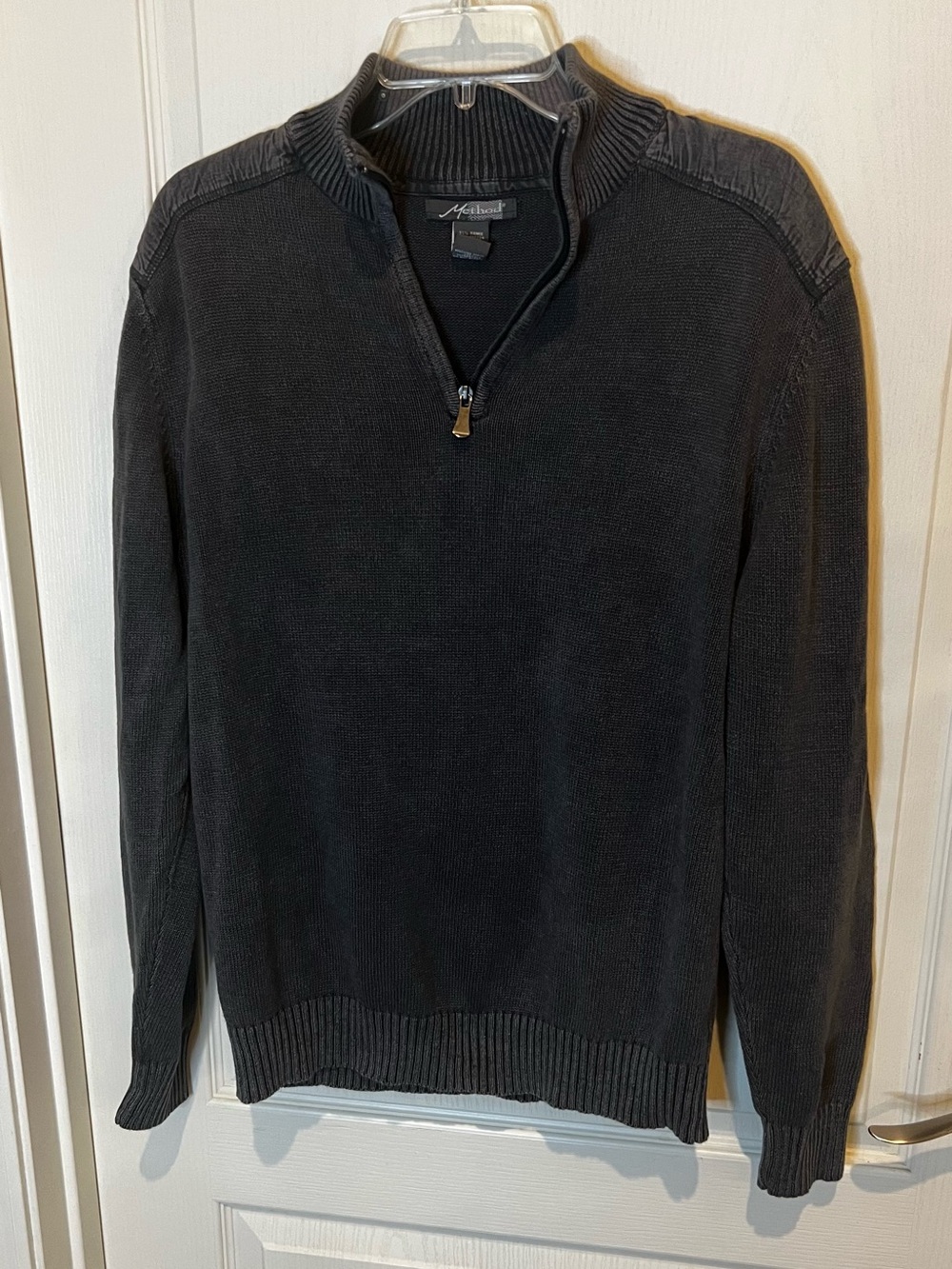 Method Men's Gray Half-Zip Sweater